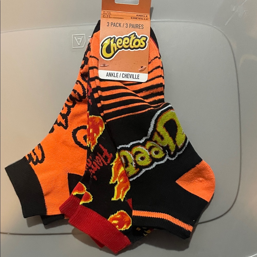 3 pk men’s Ankle Socks 3-Pack - Orange and Black ⭐️2 for $15⭐️